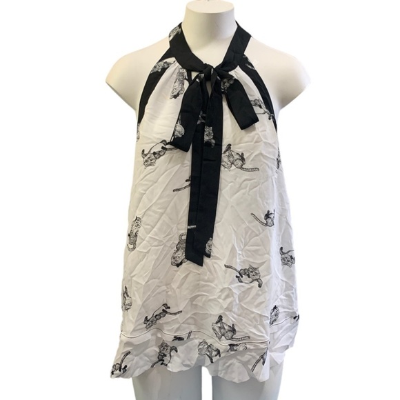 Disney Alice Through The Looking Glass Designer Collection Cheshire Cat Blouse M - Picture 3 of 6